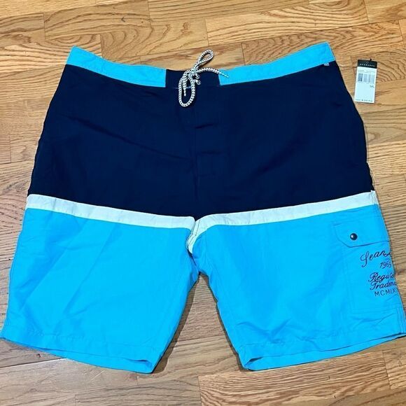 3XL SEAN JOHN board shorts built in mesh underwear, cargo and back pocket. NWT - Picture 4 of 6